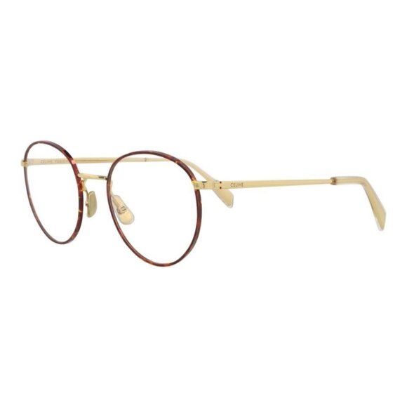 Celine Mens Round/Oval Gold Gold Transparent Fashion Designer Eyewear - Picture 1 of 4